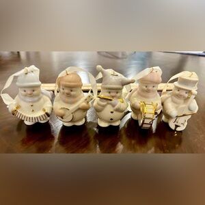 Lenox Porcelain Snowman Ornaments